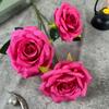 3 Rosas de Diamante Artificiais para Decoração de Palco de Casamento, Decoração de Interiores de Casa e Adereços de Fotografia Atacado
