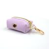 Ventilador ha chefe Novo Violeta veludo coleira para animais de estimação guia laço para cachorro capa traseira de peito bolsa para passeio com cachorro