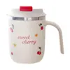 Taza 304 Chicas Hogar Doble Capa Taza de Café Nuevo Estilo Ins Puntos Estampados Oficina Taza para Beber Se Puede Añadir Logo