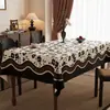 Toalha de Mesa Retro Americana de Luxo Leve de Alta Qualidade Impermeável à Prova de Óleo Lavável Resistente ao Calor Tapete de Couro para Mesa de Jantar Protetor de Superfície de Mesa