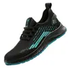 Nuevos Zapatos de Seguridad Ligeros de Malla Fly-Knit 2025, Versátiles, Transpirables, Protectores de Seguridad, Resistentes al Desgaste, para Sitios de Construcción, Venta al por Mayor