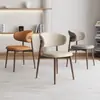 Cadeira de jantar minimalista nórdica, luxo leve para casa, cadeira de jantar moderna com encosto para hotel, cadeira casual com encosto para restaurante, cadeira popular online.