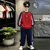 Ropa para niños, conjunto de sudadera de otoño para niños, nueva colección otoño/primavera 2026, para niños mayores, atuendo de otoño deportivo y elegante para niños