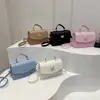 Bolsa Feminina Estilo Francês Linha Borboleta para o Dia a Dia 2024 Simples Verão Novo Estilo Ombro Único Transversal de Mão Pequena Quadrada