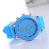 Reloj de silicona Ginebra Ginebra disponible para mujer, estilo coreano, moda, hermoso color, gelatina, reloj informal para estudiantes.