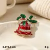 Broches de la serie navideña más vendida transfronteriza, campanas de árbol de Navidad, insignias de dibujos animados, lindos regalos para estudiantes, accesorios para la ropa