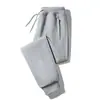 Pantalones Deportivos de Terciopelo Grueso para Invierno 2025 para Hombre, Holgados, con Puño, Algodón Puro, Pantalones Casuales Versátiles para Hombre con Cremallera