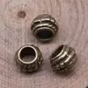 8x 8x 5mm 0.8g multicolor Comercio exterior Accesorios de joyería DIY cuentas espaciadoras junta espaciadora cuentas de agujero grande cuentas espaciadoras