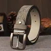 Cinto Masculino Taobao Transfronteiriço Personalidade Tecnologia de Relevo PU Moda Retro Jeans Fivela de Pino Cinto Geração Cabelo