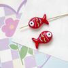 Color pintado a mano dopamina cuentas de pez pequeño diy joyería hecha a mano pulsera collar cuentas cadena para teléfono móvil accesorios material