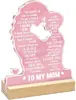Adorno Transparente de Acrílico para Nuevo Producto Transfronterizo, un Adorno de Regalo de Cumpleaños para Mamá de Hija para el Día de la Madre y el Día de San Valentín