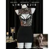 Yimengyao Lingerie Sexy Secretária Sexy Ol Renda Corpo Justo Estilo Castidade Saia Curta Uniforme de Boate Feminino Conjunto Tentação