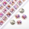 Internet celebridade K9 multi-corte superfície 12mm gordura quadrado unha jóias colorido fundo pontiagudo cristal unha pilha diamante acessórios de roupas atacado