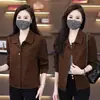 Moderna chaqueta corta de mezclilla para mujer, nuevo estilo de otoño, corte holgado, adelgazante, versátil, elegante, chaqueta casual, top de moda