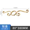Adorno de Puerta Estilo Europeo de Acero Inoxidable, Ventana Antirrobo, Puerta de Patio, Accesorios para Barandilla de Escalera 304, Barandilla Protectora Decorativa de Valla de Flores, Flor C S