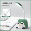 Nuevo portalápices de dibujos animados, lámpara de mesa portátil, soporte para teléfono móvil, lámpara de mesa con forma de pingüino, lindo conejo gatito, luz de noche de escritorio, carga USB