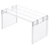 Estante transparente para baño, armario de almacenamiento, organizador de cosméticos, mascarillas faciales, productos para el cuidado de la piel, armario con espejo