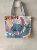 Estilo étnico lona saco grande de lado único jacquard bordado elefante bolsa bolsa de ombro versátil animal padrão bolsa das mulheres