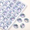 Celebridade da internet K9 broca de unhas de alta rotação em forma de denier 8*10 ovo de pombo super brilhante gelo transparente vidro Diamante acessórios de vestuário DIY