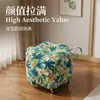 Nuevo taburete de cambio de zapatos de tela vintage para uso en el hogar en la sala de estar, taburete engrosado, taburete redondo, taburete bajo, taburete reposapiés para sofá, taburete de mesa de café