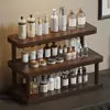Estante de Almacenamiento de Escritorio Multicapa Portavasos Multifuncional para el Hogar Estante de Exhibición y Almacenamiento para Cosméticos, Lápiz Labial y Perfume en la Encimera