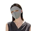 Máscara de Protección Solar de Cara Grande para Mujer Verano Cara Completa Protección UV Velos Ampliados Ensanchados para el Sol Máscara de Seda Hielo Talla Grande