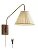 Lámpara de pared para mesita de noche de estilo de mediados de siglo, 6 nuevos estilos retro franceses, creando un ambiente atmosférico, lámpara de pasillo de cerámica, tela y hierro