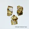 Cubo de Cristal Dongzhou Fundo Pontiagudo Diamante Quadrado Chanfrado Colorido Pedra Solta Acessórios para Joias DIY Diamante Super Brilhante para Unhas Joias de Diamante