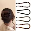 Novo Grampo de Cabelo em Forma de U Estilo Chinês para Mulheres 2025 Novo Grampo Elegante para a Parte de Trás da Cabeça, Grampo com Cabeça de Bola, Pente Grampo