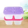 Caja de almuerzo de cuatro compartimentos directa de fábrica caja de suplementos alimenticios de 4 compartimentos lonchera lonchera caja para llevar caja para llevar de PP de grado alimenticio