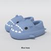 Pantuflas de Algodón Impermeables de Tiburón Degradado para Mujer Otoño e Invierno Conjunto para Interior Hogar Niños Nuevo Estilo Zapatos de Algodón Cálido para Hombre