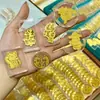 Adesivo de celular de ouro puro 999 Shuibei, casa do tesouro, gato da sorte, Deus da Riqueza, adesivo de ouro de princesa, atraindo clientes, presente para loja de ouro, ouro
