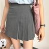 Saia Plissada Cinza Minissaia 145 Curta Curta Curta Cintura Pequena Formato A Slim Combinando Feminina Cintura Alta Tamanho Xs Pequeno