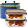 Supor Fiambrera de Cristal Conservadora Rectangular Sellada Fiambrera con Tapa Tk2003E-1