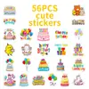 Transfronterizos Nuevos 56 Feliz Cumpleaños Dibujos Animados Graffiti Pegatinas Infantiles Sobre de Cumpleaños Decoración de Regalo Pegatinas Universales