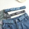 Cinturón Perezoso Invisible Sin Costuras Versátil Estilo Ins Banda Elástica Cinturón para Mujer Sin Perforaciones Cinturón para Jeans