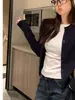 Suéter Cárdigan Amarillo Abrigo para Mujer Nuevo Estilo Otoño Invierno Conjunto Bordado de Lazo Ropa de Punto Exterior Top de Primavera