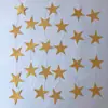 Decoração de Festa de Aniversário Pó de Glitter Dourado Preto Estrela Redonda Flor Estrela de Cinco Pontas Dourada e Prateada Corda de Papel Bandeira de Bolinhas