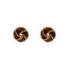 Aretes colgantes tejidos color marrón Maillard estilo retro francés 2023 nuevo diseño nicho joyería de alta gama