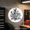 Cultura de Barbería de Caballeros Transfronteriza Salón de Peluquería Pintura Colgante de Pared 20/30cm Decoración de Letrero Pintura de Placa de Estaño Pintura Decorativa
