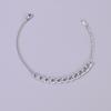 S08 Europeo y Americano transfronterizo estilo ins accesorios de joyería pulsera diy cadena de acero inoxidable oro 18k pulsera de doble hechizo
