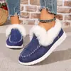 Nuevos 2026 Primavera/Verano 36-45 Comercio Exterior Tallas Grandes Botas de Nieve de Suela Gruesa de Invierno para Mujer Más Terciopelo Más Gruesas Zapatos para Mujer Transfronterizo