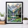 Comércio Exterior Transfronteiriço DIY Pintura de Diamante 5D Diamante Inteiro Paisagem Flor Mosaico Bordado Pintura Decorativa Fabricantes Atacado