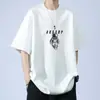Nueva Camiseta de Verano de Manga Corta Holgada para Hombre, Camiseta Básica Versátil Casual de Moda, Top Juvenil de Talla Grande, Almacén Lightning