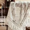 Toalha de Mesa Bordada em Renda Francesa Transfronteiriça para Uso Doméstico, Capa de Mesa de Centro, Decoração de Toalha de Mesa Redonda para Casamento ao Ar Livre Venda por Atacado