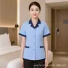 Ropa de limpieza al por mayor de manga larga para otoño e invierno con cuello alto para saneamiento de propiedades, ropa de limpieza de talla grande para Hotel, ropa de trabajo para habitación de hotel