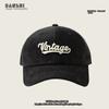 Gorra de béisbol de pana de invierno para mujer, estilo coreano, de moda, para todo tipo de ocasiones, con gran circunferencia de la cabeza, parte superior profunda, adelgazante facial, nueva gorra con visera 2023