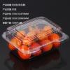 Caja de Frutas y Verduras Caja de Embalaje Transparente Paquete de 1.0kg Caja de Plástico Transparente Desechable 1000g Caja de Embalaje de Frutas Engrosada