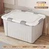 Caja de Almacenamiento Engrosada, Caja de Almacenamiento para Ropa y Juguetes Domésticos de Gran Capacidad, Caja de Almacenamiento de Plástico, Caja de Almacenamiento y Organización Extra Grande