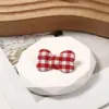 Lindo Moño de Tela a Cuadros Creativo de Dibujos Animados Adornos Hechos a Mano DIY Ropa Sombrero Calcetines Juguetes Material Decorativo Accesorios